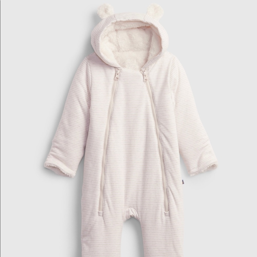 Sherpa lined fleece one piece